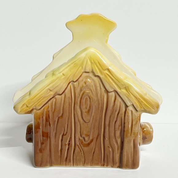Rare Vintage Lefton Lovebirds in Bird House Napkin Holder. - Picture 4 of 9